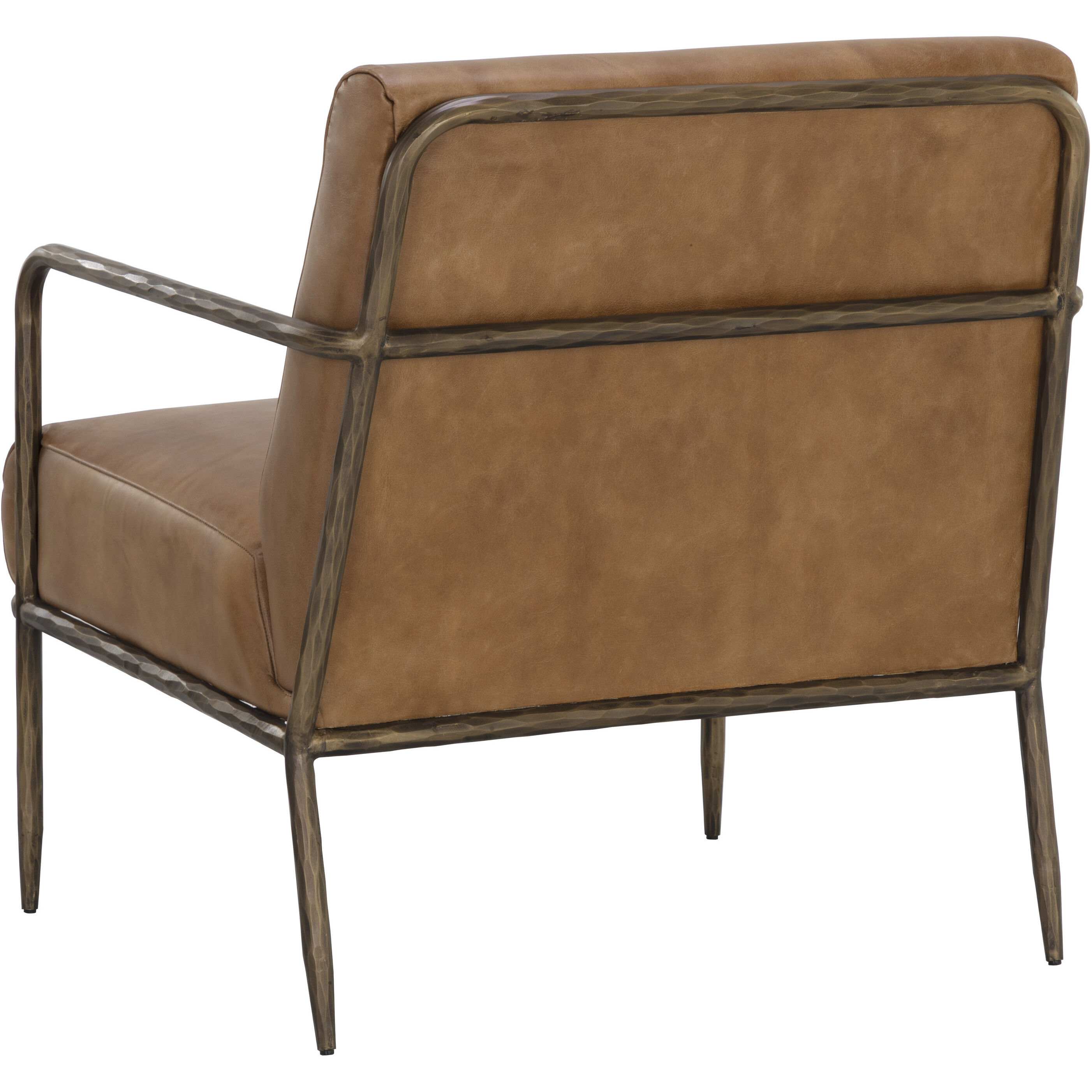 Lathan Tan Leather Lounge Chair